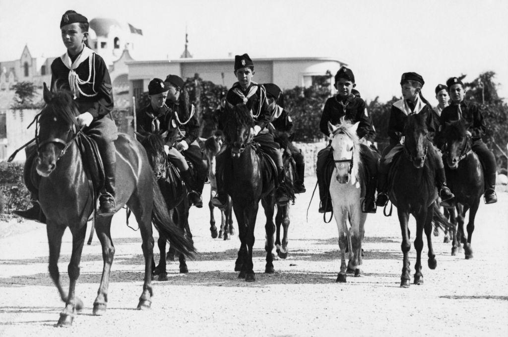 #19 Balilla on horseback in Rhodes, 1935.