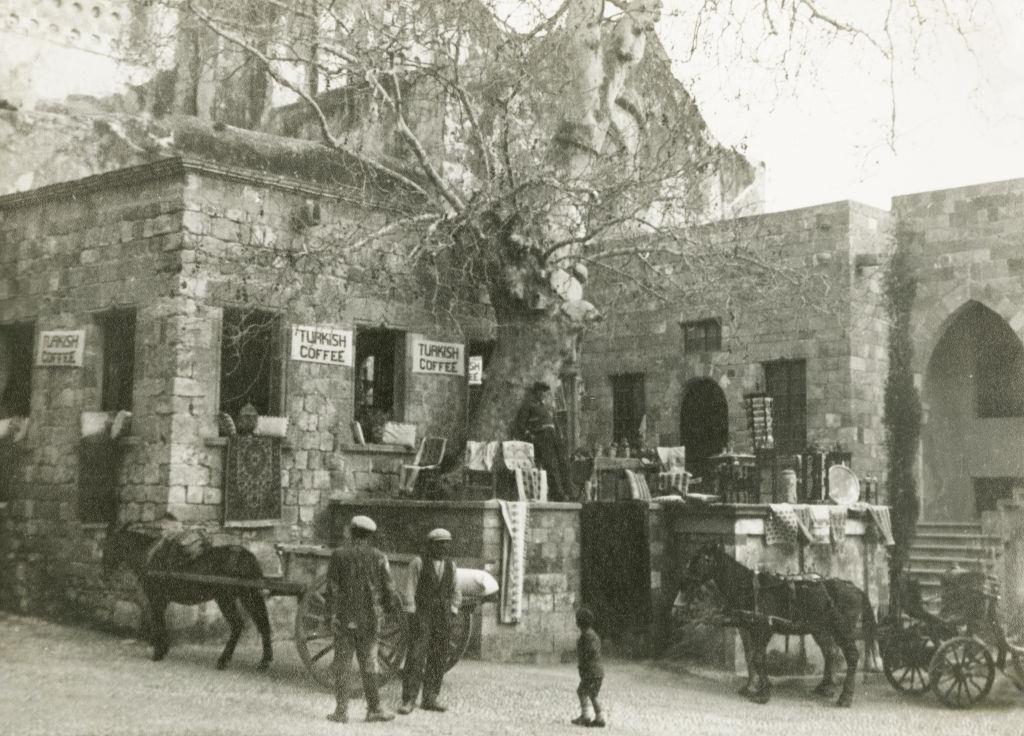 #20 A café, Rhodes, 1936.