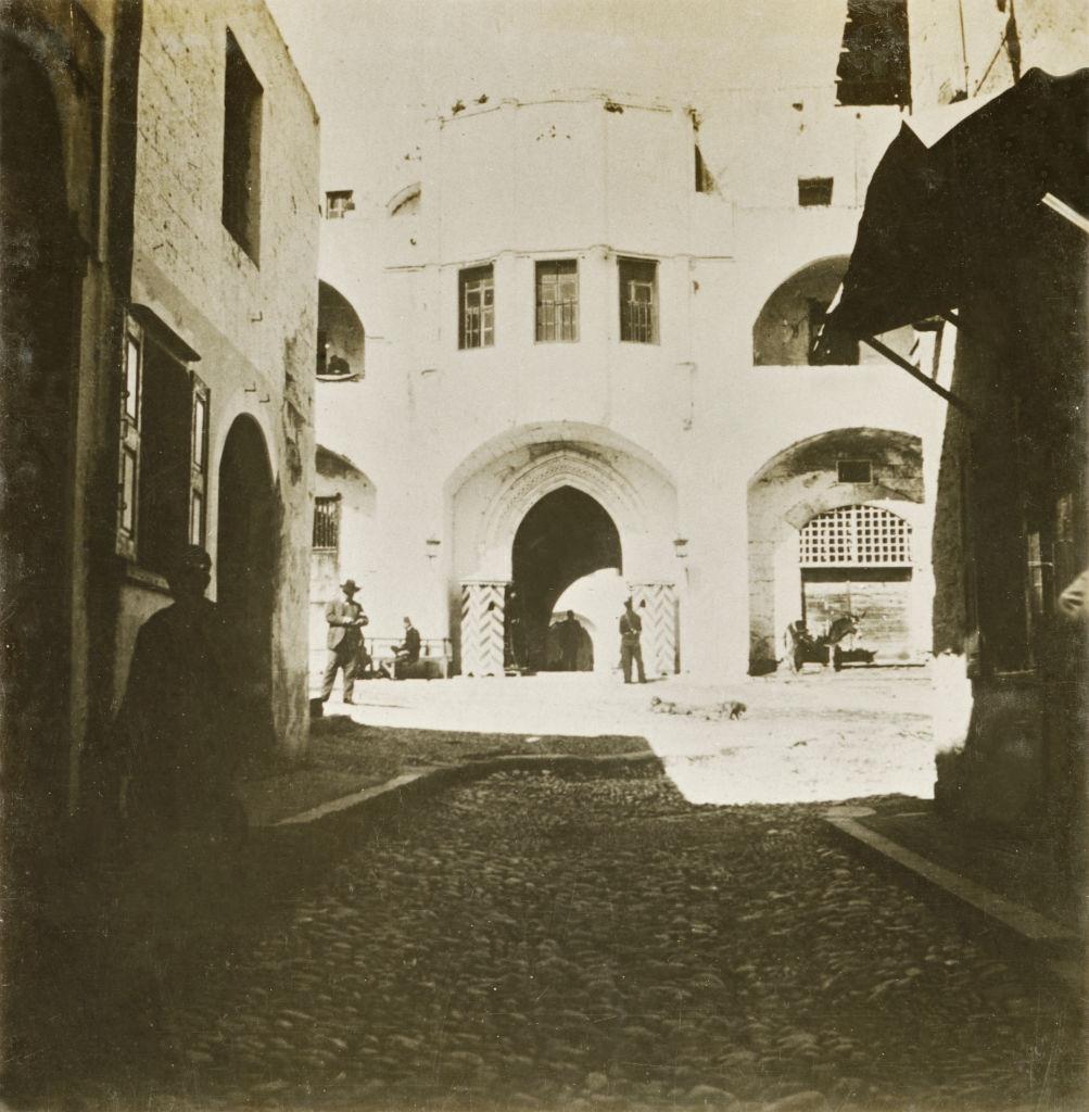 #4 Interior of fort, Rhodes, 1906.
