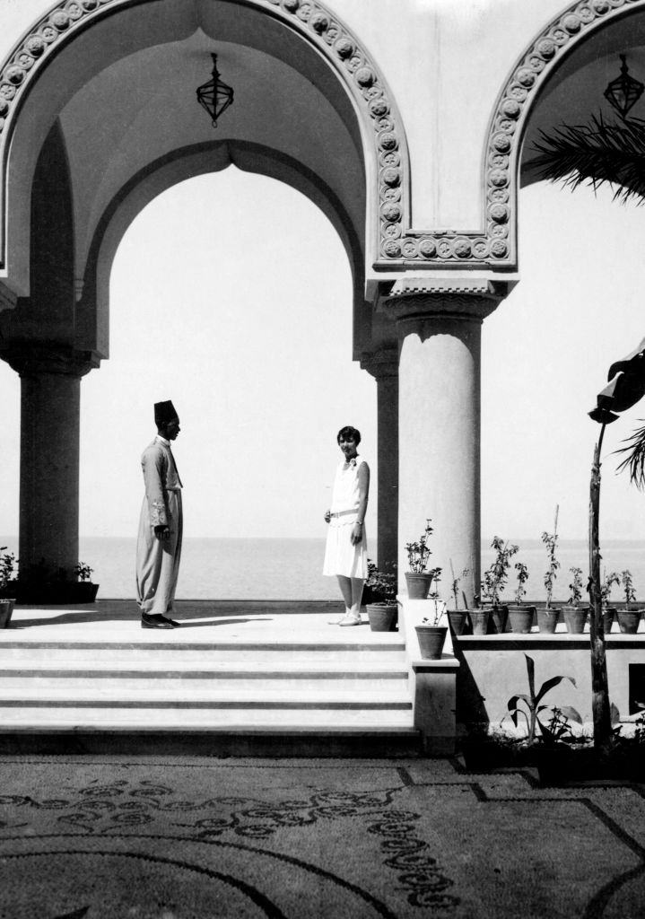 #7 Porch of an hotel in Rhodes, 1920.