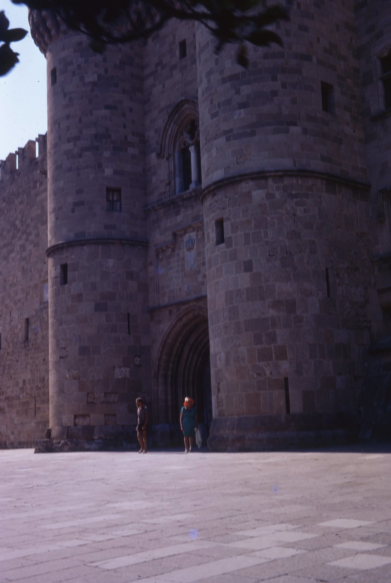 #83 A cloth stall Old City Rhodes, 1970.