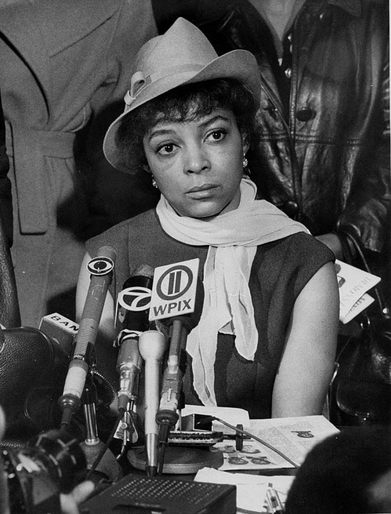 #12 Ruby Dee at press conference for the relatives of twenty-one jailed Black Panthers, 1969.