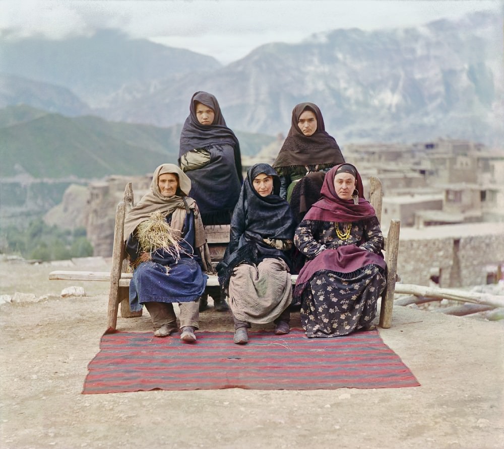 #52 A group of women in Dagestan, 1910