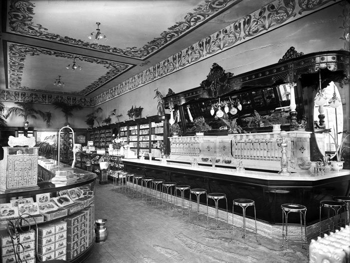 #32 Halliday Drug Store Interior, Salt Lake City, October 1905.