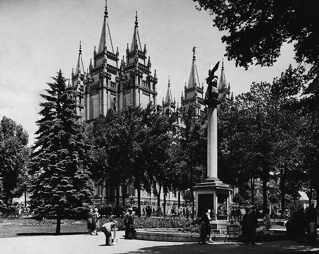 #67 The Mormon Temple at Salt Lake City, 1900.