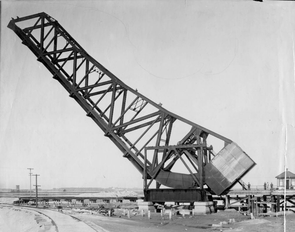 #43 The Salt Lake Drawbridge in Long Beach, 1909.