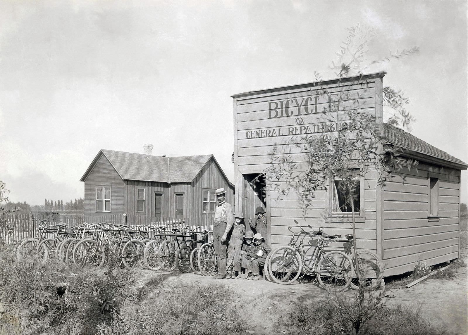 #5 E. L. Horr opened a bicycle repair and rental shop in Murray Utah at 4473 South State Street in 1902.