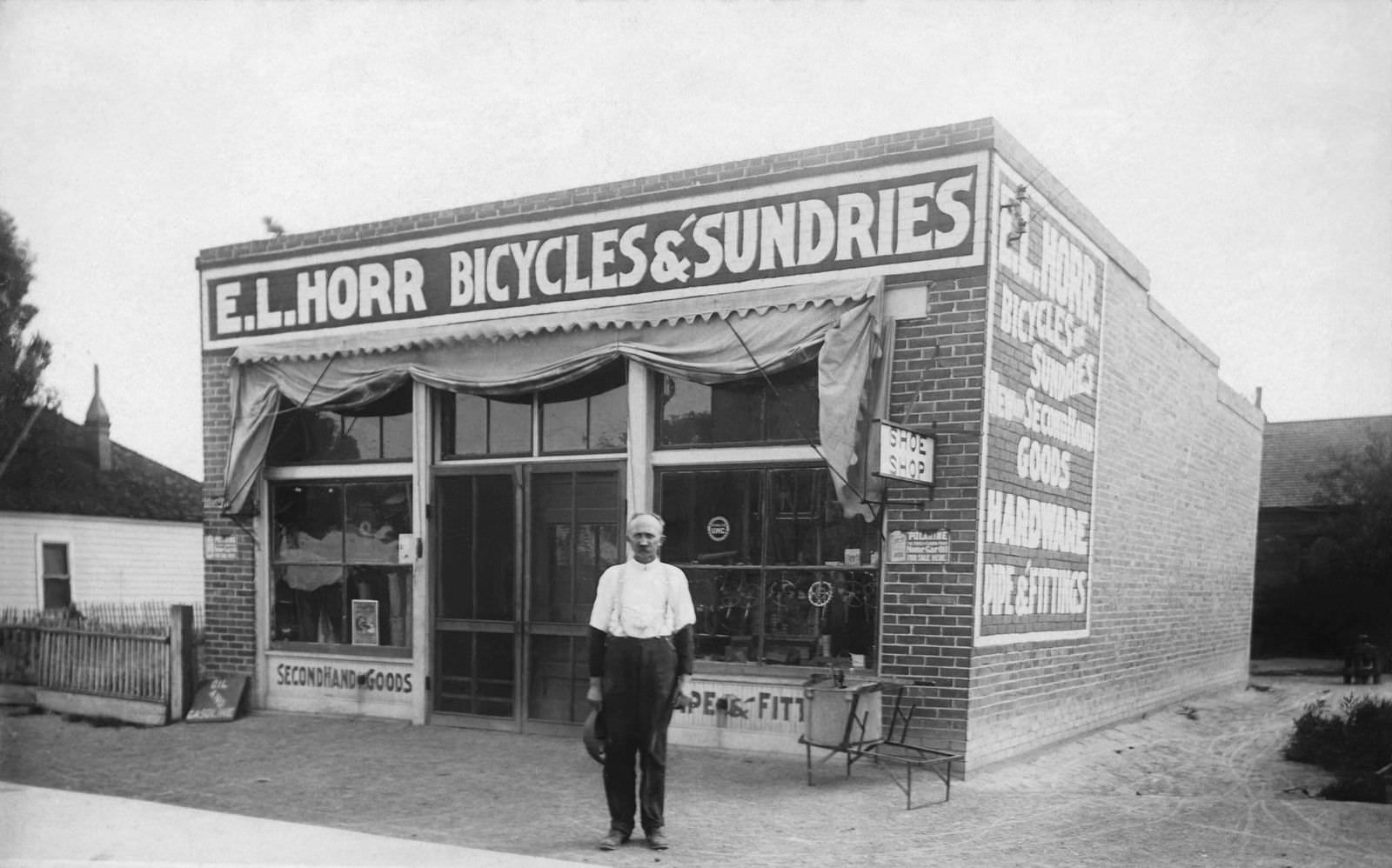 #51 E. L. Horr opened a bicycle repair and rental shop in Murray Utah at 4473 South State Street in 1902