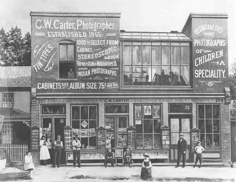#57 C.W. Carter’s gallery moved to 207-209 West First South.