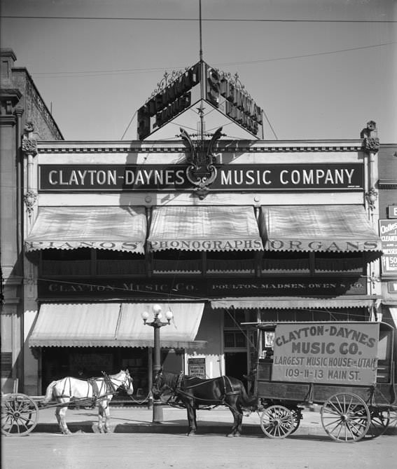 #29 Clayton Picture of Daynes Music Company, Salt Lake City, 1909.