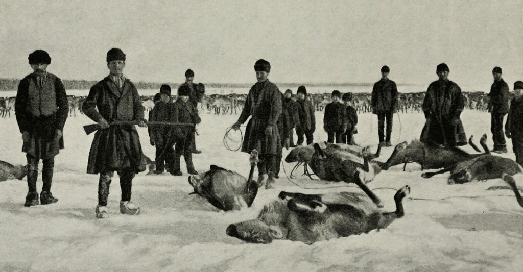 #37 Reindeer herders in Sweden, late 1800s.