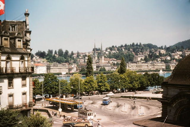 #25 Bus-station (“Bahnhof”), Lucerne, 18 August 1955