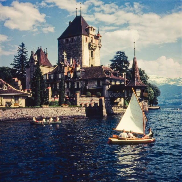 #33 Schloss Oberhofen, Thunersee, 1950s