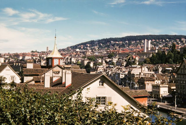 #36 North-easterly view from Lindenhof Hill, Zurich, 1950s