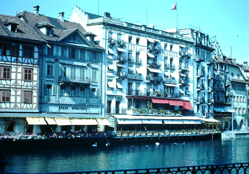 #12 Hotel Des Balances and Others- Lucerne, Switzerland, 1953
