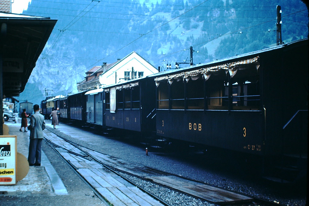 #20 Lauterbrunnen Station, Switzerland, 1953