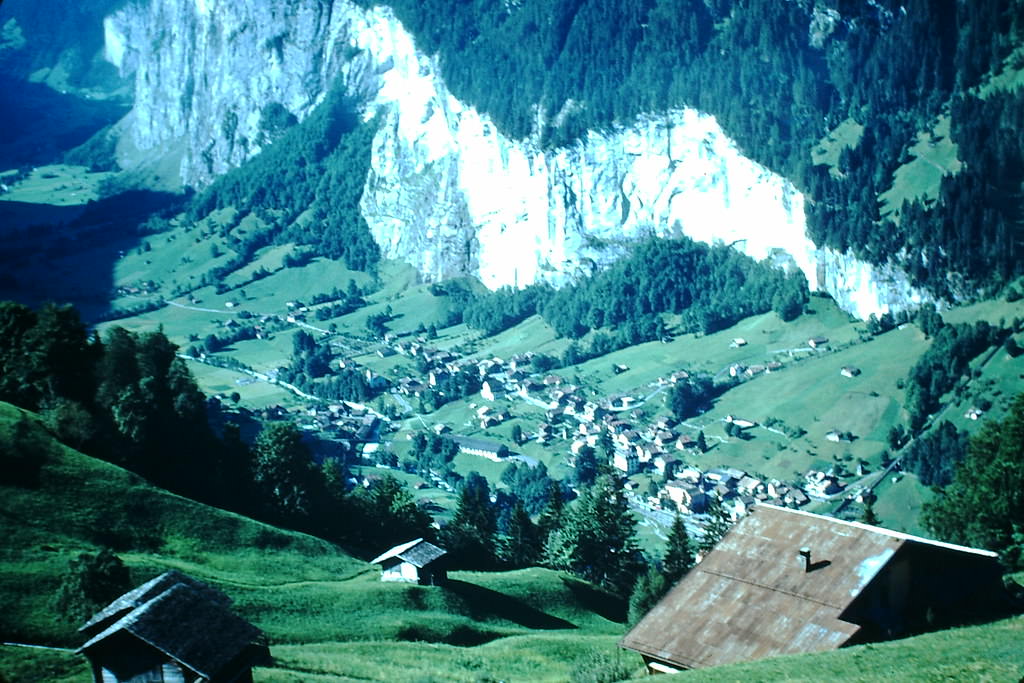 #23 From Train to Scheidegg-Above Lauterbrunnen, Switzerland, 1953