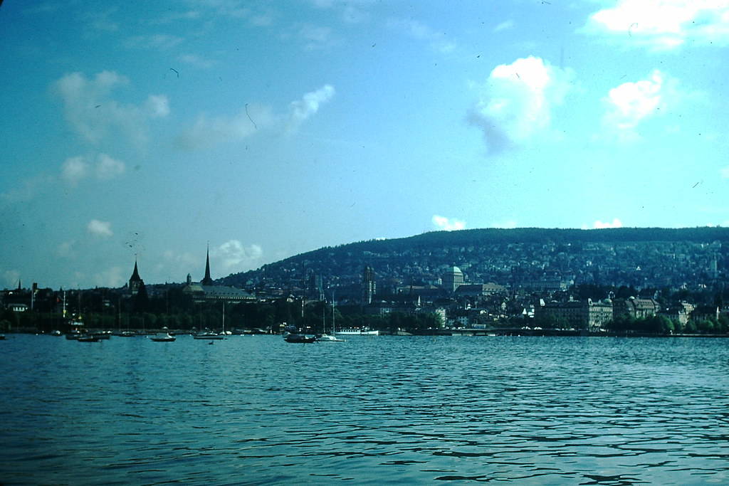 #33 Zurich from Across Lake, Switzerland, 1953