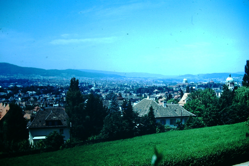 #36 Zurich from Hotel Sonnenberg, Switzerland, 1953