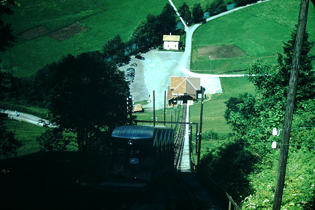 #54 Car First Stage to Mt Titlis Engelberg, Switzerland, 1953