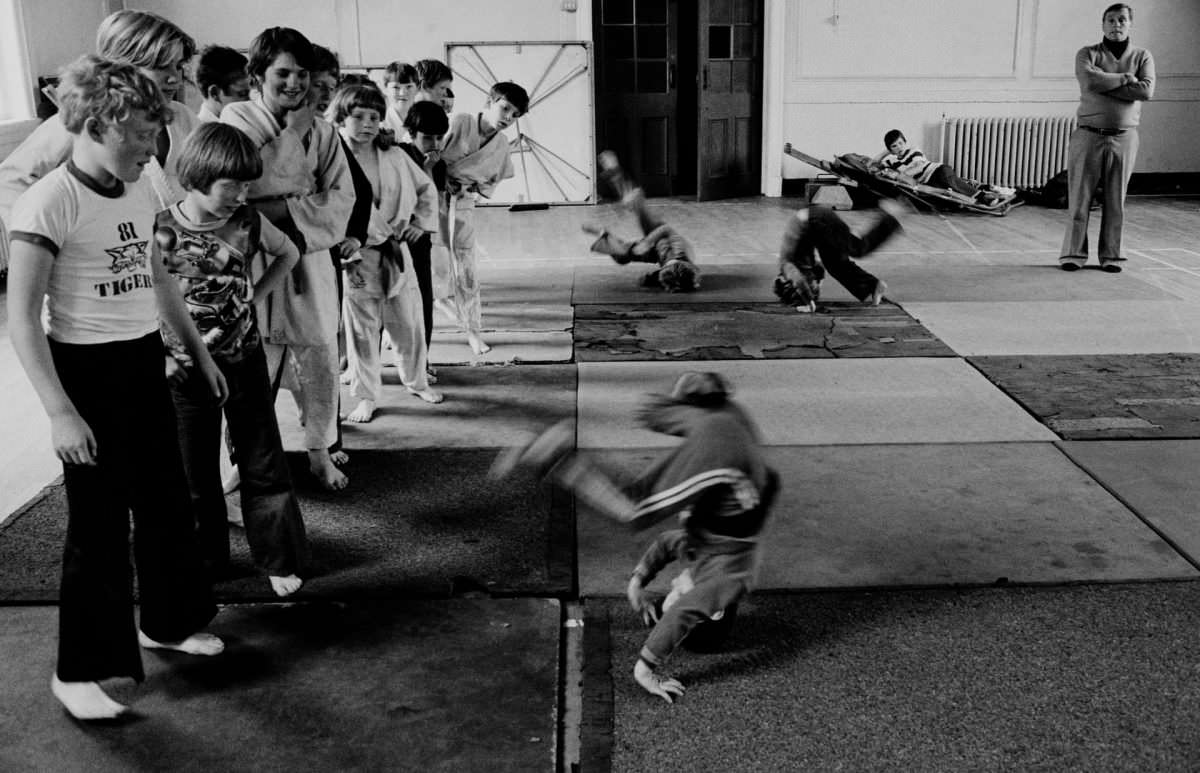 #10 Kids learning martial arts in a local gym, Catholic Derry, 1978