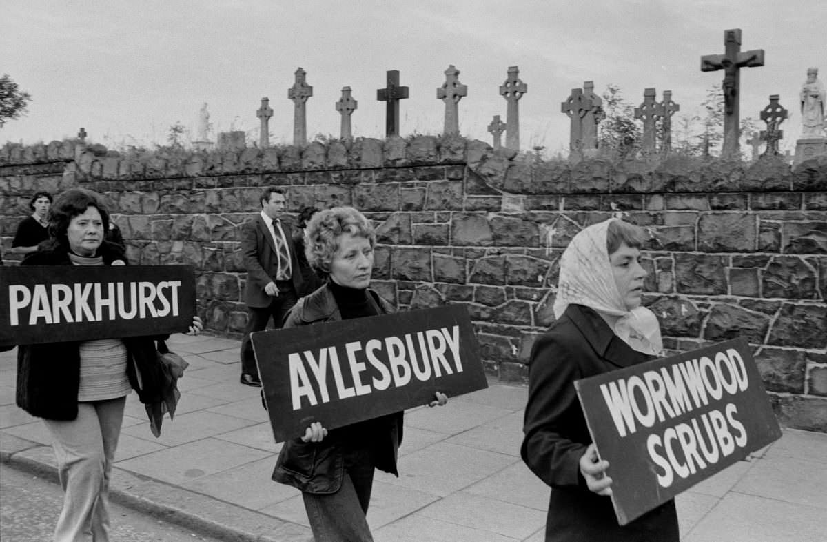 #4 Women protesting about conditions in English jails, Belfast, Northern Ireland, 1978