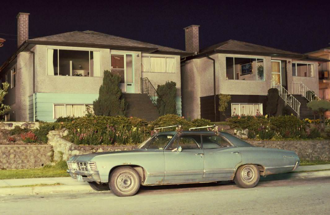 #26 Car and Houses, Marine Drive, 1980