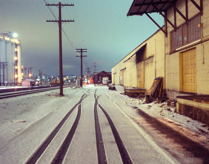 #28 Tracks and Snow near Waterfront, 1980