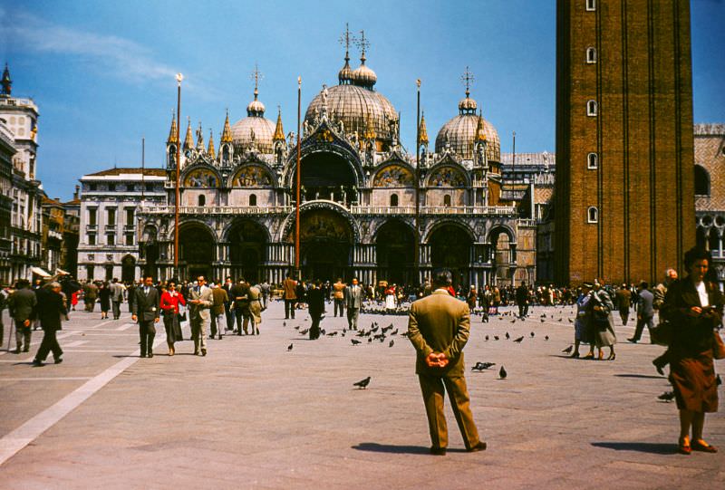 #17 St Mark’s Square, Venice, 1950s
