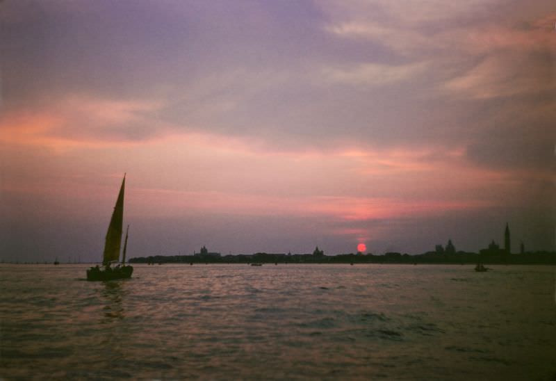 #19 Sunset over Venice, early 1950s