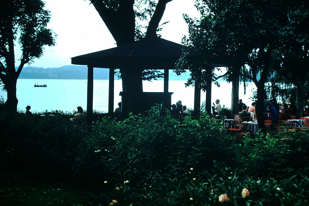 #28 Beergarden at Tegernsee, Germany, 1953