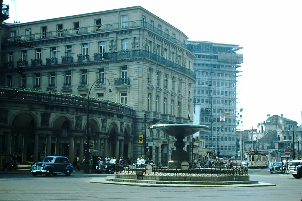 #4 Street Scene- Frankfurt, Germany, 1953