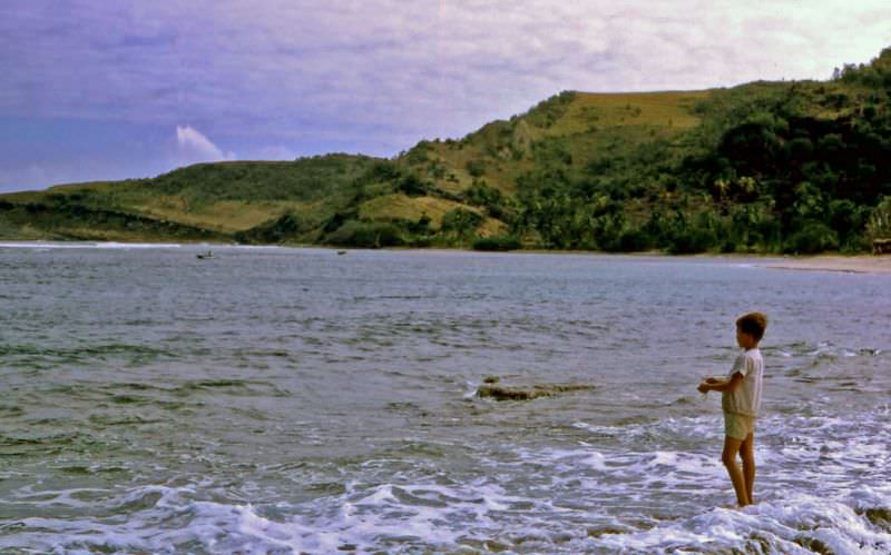 #36 Boy fishing, St Barts, 1960s