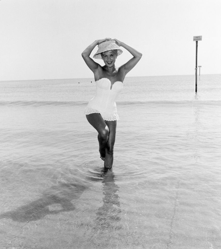 #87 Italian actress and singer Elena Giusti at 1956 Venice Film Festival.