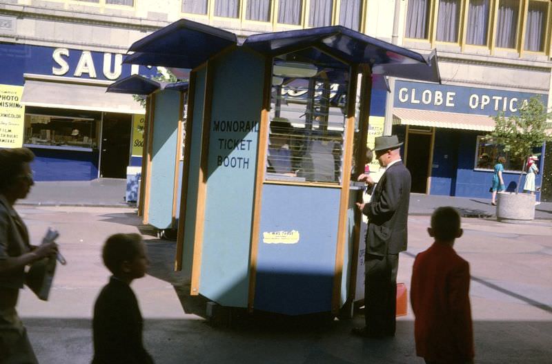 Monorail Ticket Booth at the 1962 Seattle World’s Fair