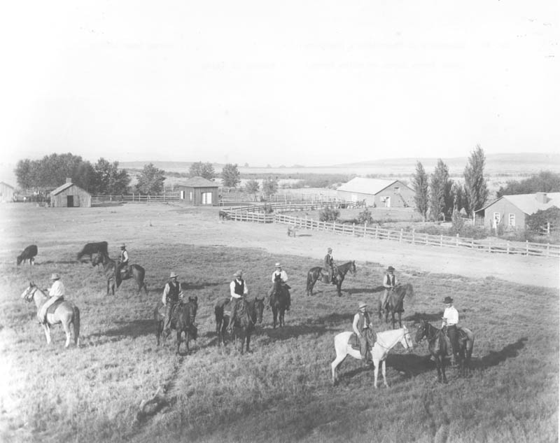 #3 Vaqueros at majordomo’s quarters, 1880s