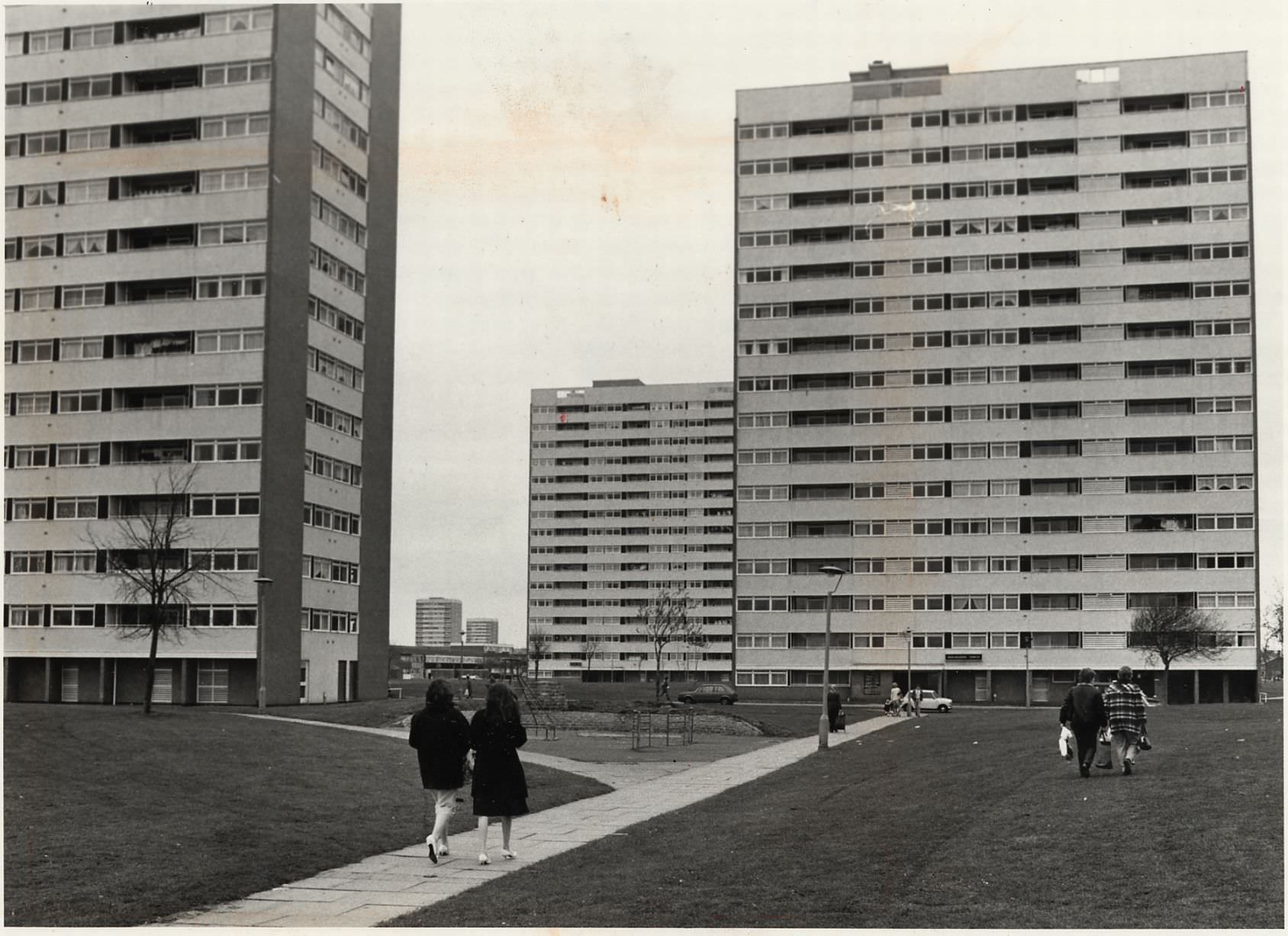 #12 Castle Vale flats, 22nd April, 1983.