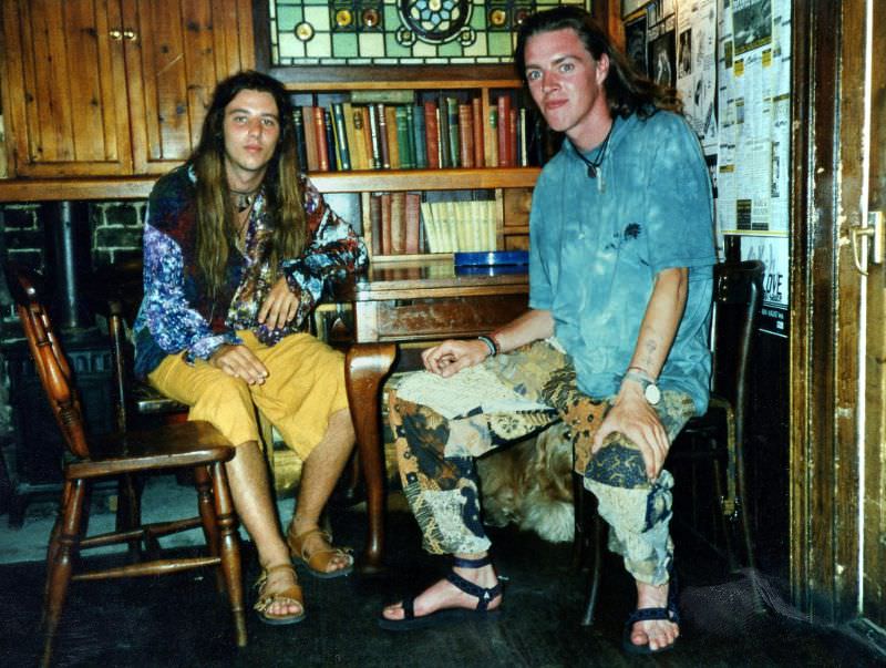 #22 Ezra and Joe at the Great Eastern, Trafalgar Street, July 1994