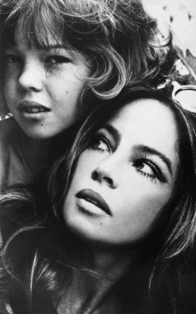 #14 Leslie Caron and her daughter, 1968