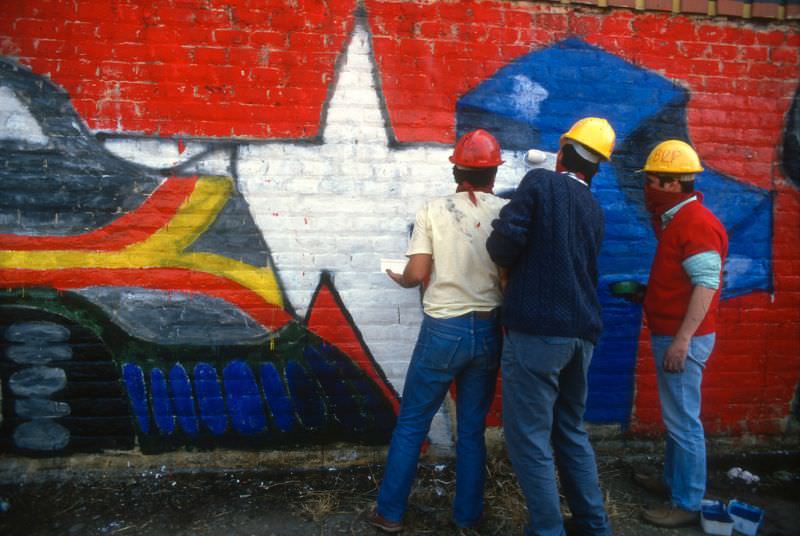 #21 Communists mural brigade, BRP, 1988