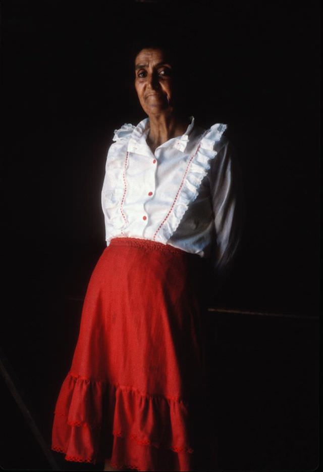 #40 Shopkeeper in Cerro Navia shanty, Santiago, 1988