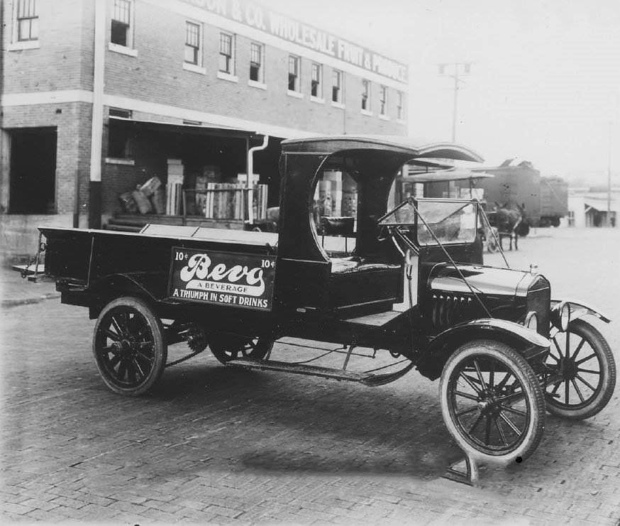 #48 Bevo Beverage Co. delivery truck, 1909
