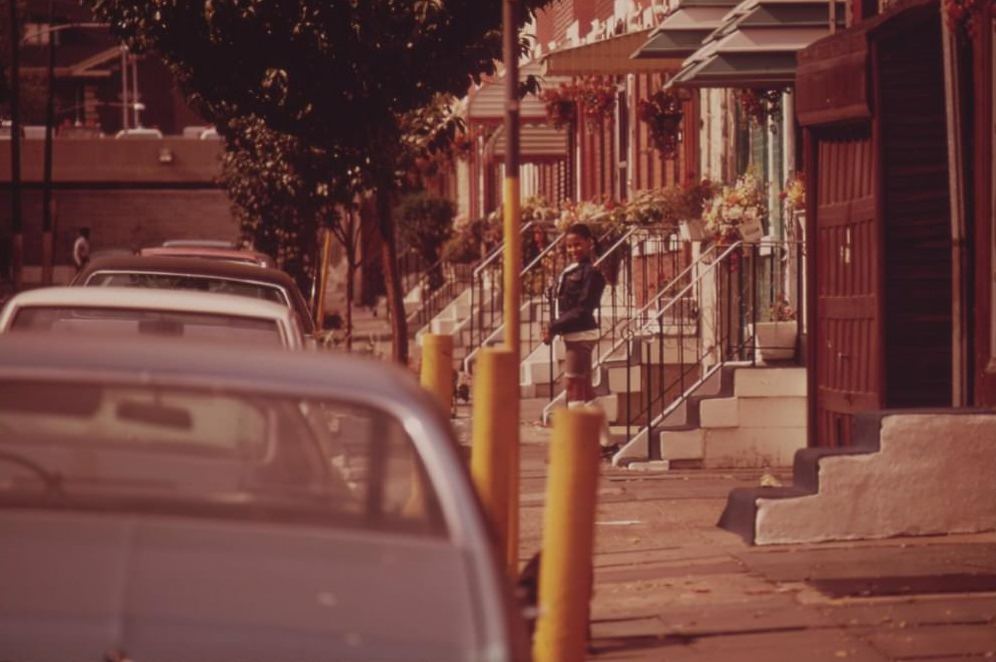 #16 Middle Class Row House In Black Neighborhood Of North Philadelphia, August 1973