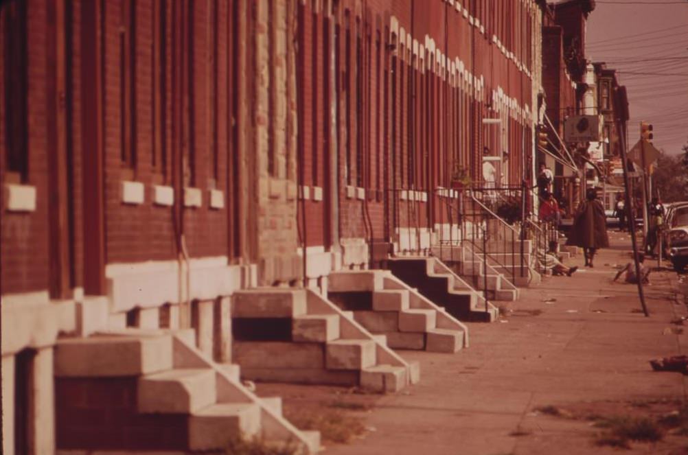#34 Row Houses In North Philadelphia, August 1973