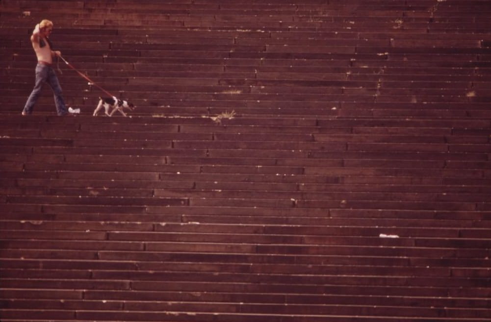 #51 On The Steps Of The Philadelphia Museum Of Art, August 1973