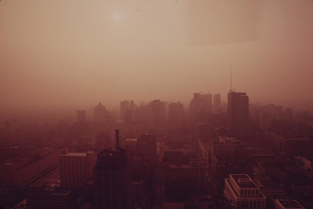 #86 Center City, Philadelphia At Sunset, August 1973