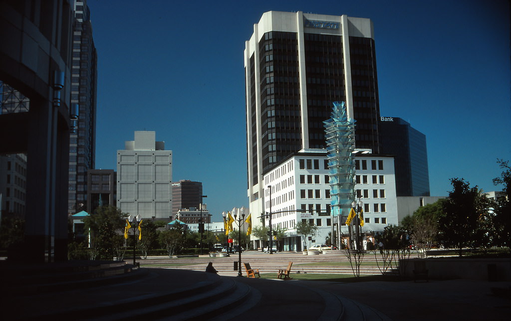 #30 Downtown Orlando, looking north along Orange Avenue from City Hall Plaza, Florida, 1990s