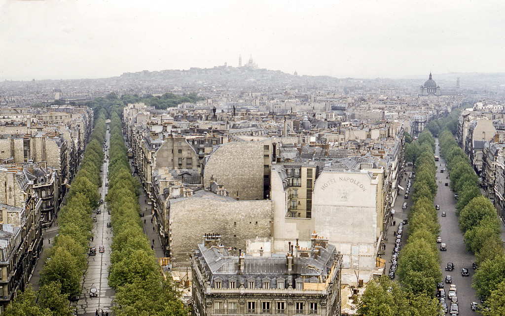 #134 View of Paris from the Arc de Triomphe, May 19, 1954