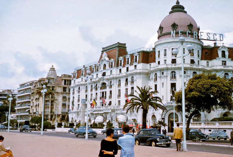#40 Promenade de Angais, and Le Negresco, Marseille, 1956