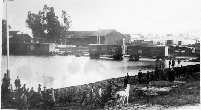 #63 Kern Street west from H Street, Fresno.